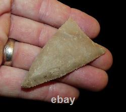 Early Triangular Texas Authentic Indian Arrowhead Artifact Collectible Relic