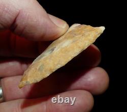 Early Triangular Texas Authentic Indian Arrowhead Artifact Collectible Relic