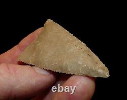 Early Triangular Texas Authentic Indian Arrowhead Artifact Collectible Relic