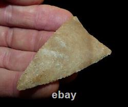 Early Triangular Texas Authentic Indian Arrowhead Artifact Collectible Relic