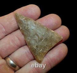 Early Triangular Texas Translucent Indian Arrowhead Artifact Collectible Relic