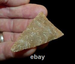 Early Triangular Texas Translucent Indian Arrowhead Artifact Collectible Relic