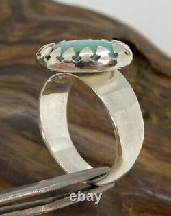 Early Ultra Rare Carolyn Pollack Relios Sterling Silver Turquoise Ring Size 8