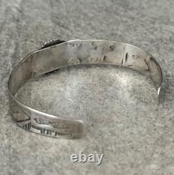 Early Vintage Fred Harvey Era Navajo Cerrillos Turquoise sterling Bracelet