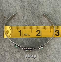 Early Vintage Fred Harvey Era Navajo Cerrillos Turquoise sterling Bracelet