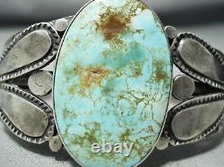 Early Vintage Navajo Royston Turquoise Sterling Silver Bracelet