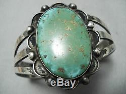 Early Vintage Navajo Royston Turquoise Sterling Silver Bracelet Old