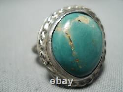 Early Vintage Navajo Royston Turquoise Sterling Silver Ring Old