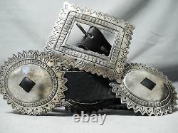 Early Vintage Navajo Sterling Silver Coin Concho Belt