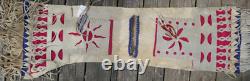Early Vintage Northern Plains Native American Deer Skin Saddle Bag with Bead Work