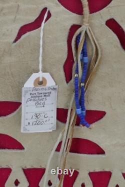 Early Vintage Northern Plains Native American Deer Skin Saddle Bag with Bead Work