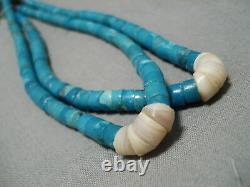 Early Vintage Santo Domingo Navajo Vintage Turquoise Jacla Necklace Old