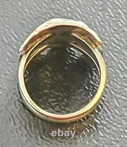 Early Vintage Sterling Silver Pacific Northwest Haida Made Sun Ring Size 8.5