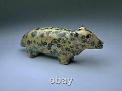 Early Zuni Carved Stone Bear Fetish By Leekya Deyuse (d.) Native American