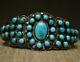 Early Zuni Vintage Native American Turquoise Ingot Sterling Silver Cuff Bracelet