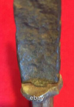 Early native American Plains Indian, bone handled knife, Repurposed Iron