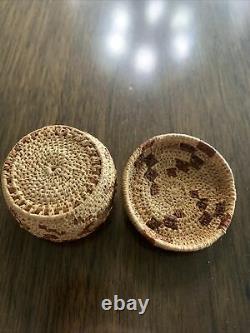 Early native American antique miniature basket