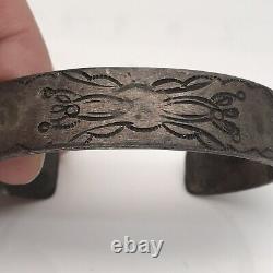 Early navajo Ingot Coin Silver Braclete