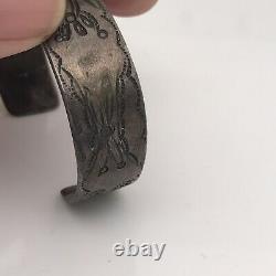 Early navajo Ingot Coin Silver Braclete