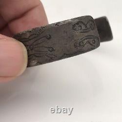 Early navajo Ingot Coin Silver Braclete