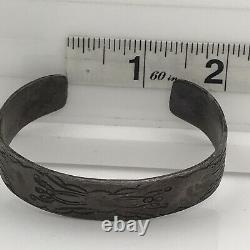 Early navajo Ingot Coin Silver Braclete