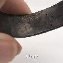 Early navajo Ingot Coin Silver Braclete