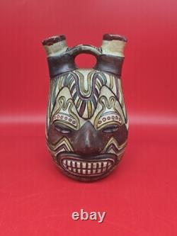 Early unusual handcrafted Native American wedding vase