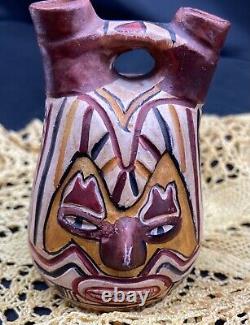 Early unusual handcrafted Native American wedding vase