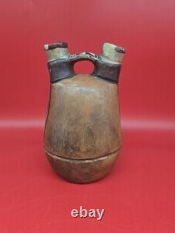 Early unusual handcrafted Native American wedding vase