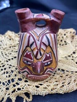 Early unusual handcrafted Native American wedding vase