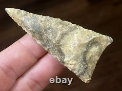 Exceptional Early Triangular Point Texas Authentic Arrowhead Indian Artifact M20