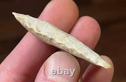 Exceptional Fluted Paleo Early Triangular Point Authentic Arrowhead Artifacts Sa