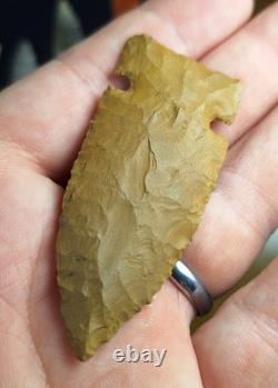 Exquisite River Stained Early Archaic Cache River Arkansas Arrowhead Artifact
