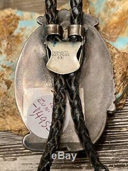 FINEST Early Zuni Large Sterling MudHead Kachina Bolo Tie Matching Tips A PINTO