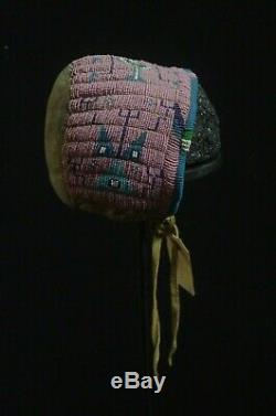 Female Beaded Bonnet Lakota early 20th C