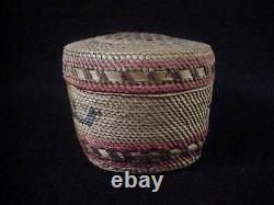 Fine Old MAKAH PICTORIAL BASKET Early 1900s NW COAST NATIVE AMERICAN INDIAN ART