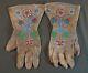 Fine Pair Of Early 1900 Native American Plateau Beaded Gloves Umatilla Yakama
