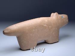 Finest Early Native Zuni Carved Stone Bear Fetish By Theodore Kucate (d.)