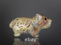 Finest Early Zuni Carved Stone Bear Fetish By Leekya Deyuse (d.) Native American