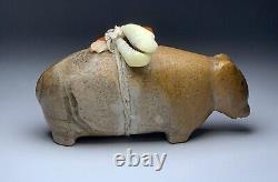 Finest Early Zuni Carved Stone Bear Fetish By Leekya Deyuse (d.) Native American