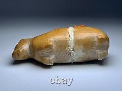 Finest Early Zuni Carved Stone Bear Fetish By Leekya Deyuse (d.) Native American