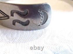 Fred Harvey Navajo 40's 50's Thunderbird Crossed Arrows Early Cuff Bracelet