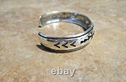 GEM! EARLY Vintage Navajo TOMMY SINGER (d.) Sterling Silver DESIGN Bracelet