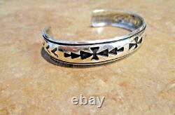 GEM! EARLY Vintage Navajo TOMMY SINGER (d.) Sterling Silver DESIGN Bracelet