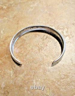 GEM! EARLY Vintage Navajo TOMMY SINGER (d.) Sterling Silver DESIGN Bracelet