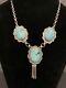 Gorgeous Vtg Early Ronald Tom, Necklace Turquoise & 925 Silver Free Shipping
