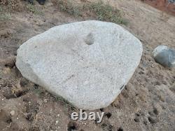 Giant Granite Table (Slick) & Grinding Hole Native American Artifact, Tools