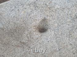 Giant Granite Table (Slick) & Grinding Hole Native American Artifact, Tools