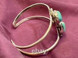 Gilbert Nez ('47-2007), Master Silversmith, An early work. Size 6 3/4 cuff