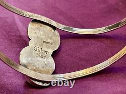Gilbert Nez ('47-2007), Master Silversmith, An early work. Size 6 3/4 cuff